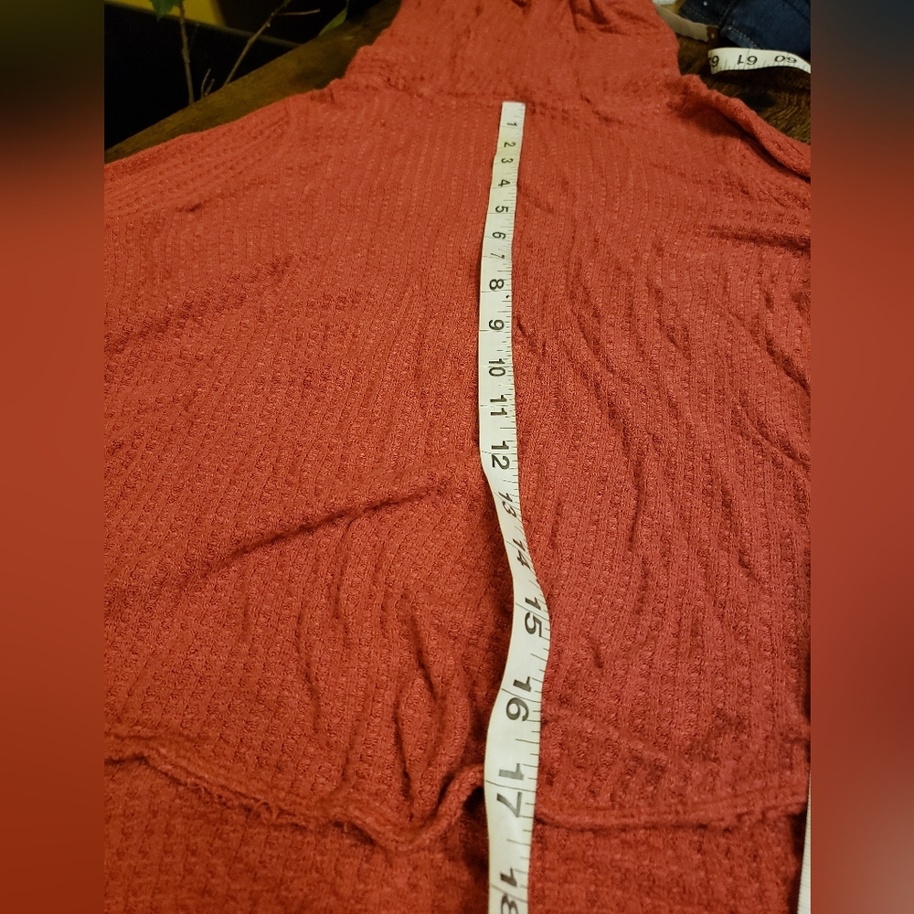 Free People hi low swing sweater stretchy boxy fit - Picture 5 of 13